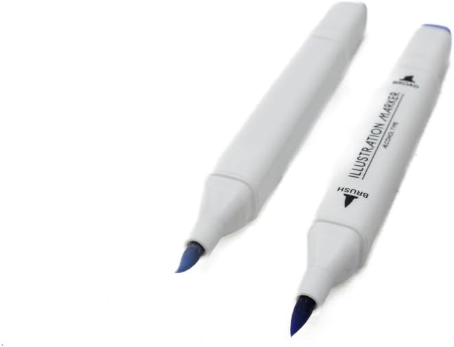 DAISO Illustration Marker - Blue Lavender (Dusty) - Alcohol-Based Art Marker for Drawing, Coloring & Illustration - Image 3